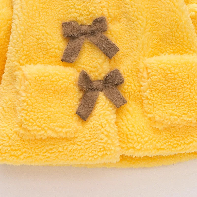 Honey Bear Fleece Coat – Pure Cuteness, Wrapped in Warmth