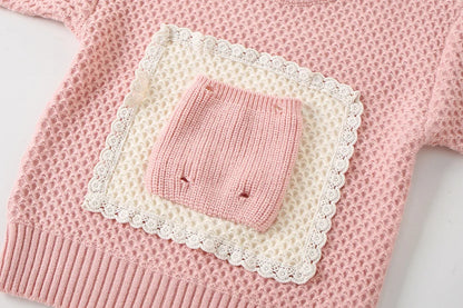 Bunny Pocket Knit Set