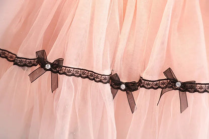 Sweetheart Bows Knit & Tulle Set