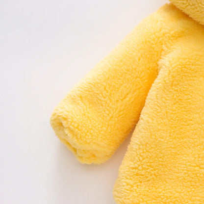 Honey Bear Fleece Coat – Pure Cuteness, Wrapped in Warmth