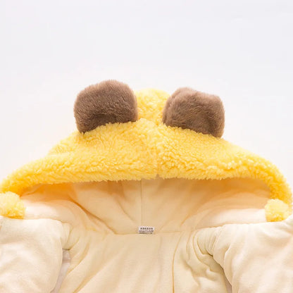 Honey Bear Fleece Coat – Pure Cuteness, Wrapped in Warmth