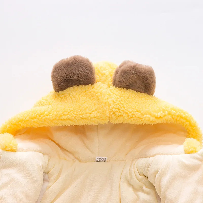 Honey Bear Fleece Coat – Pure Cuteness, Wrapped in Warmth