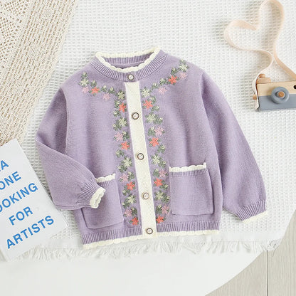 Lavender Bloom Knit Set – A Cozy Hug in Every Stitch