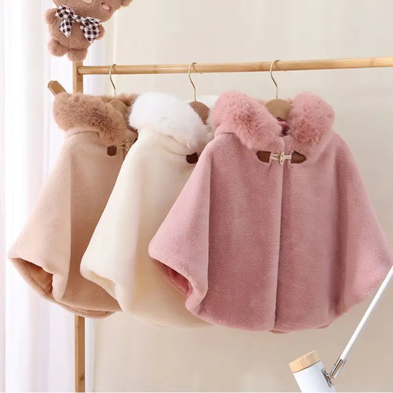 Winter Princess Faux Fur Cape