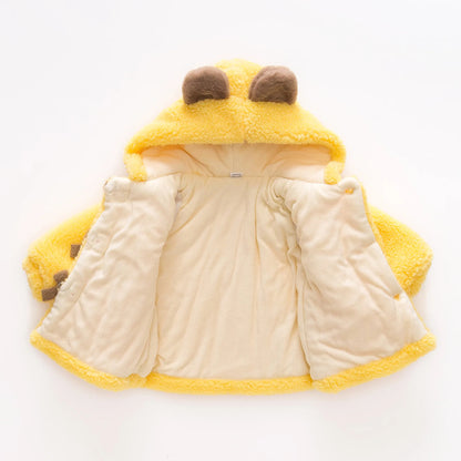 Honey Bear Fleece Coat – Pure Cuteness, Wrapped in Warmth