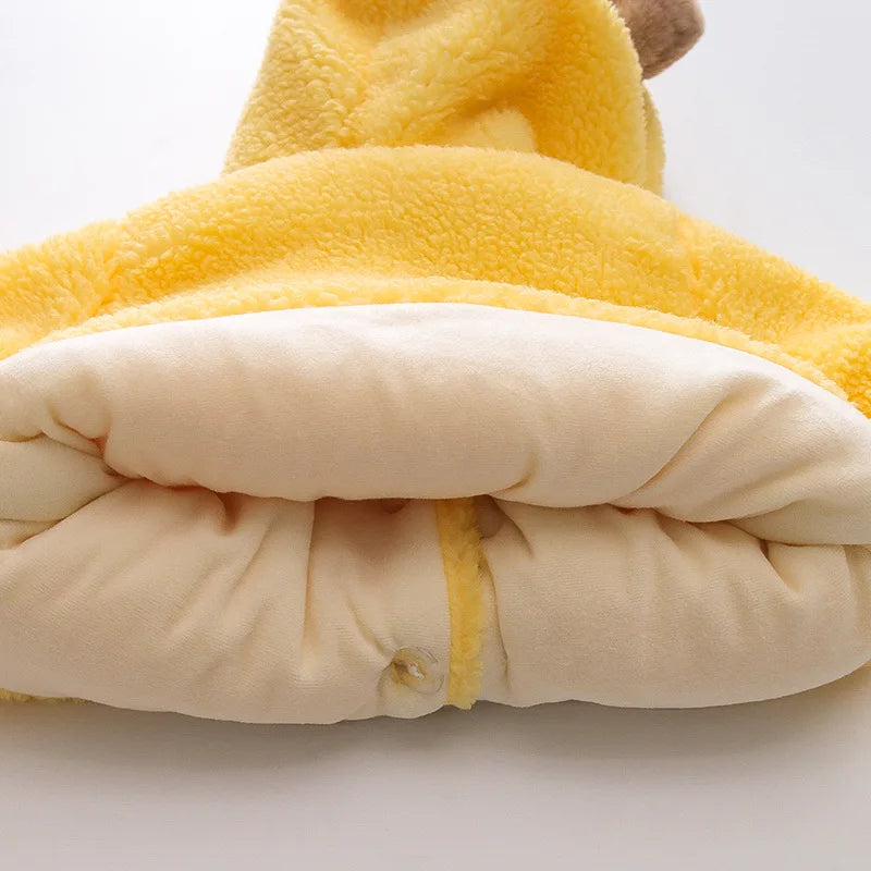 Honey Bear Fleece Coat – Pure Cuteness, Wrapped in Warmth