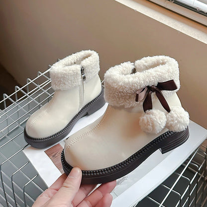 Pom-Pom Lined Winter Boots