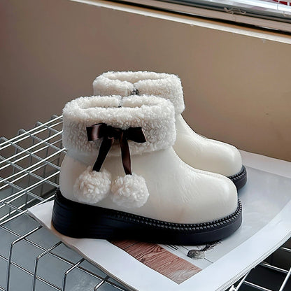 Pom-Pom Lined Winter Boots