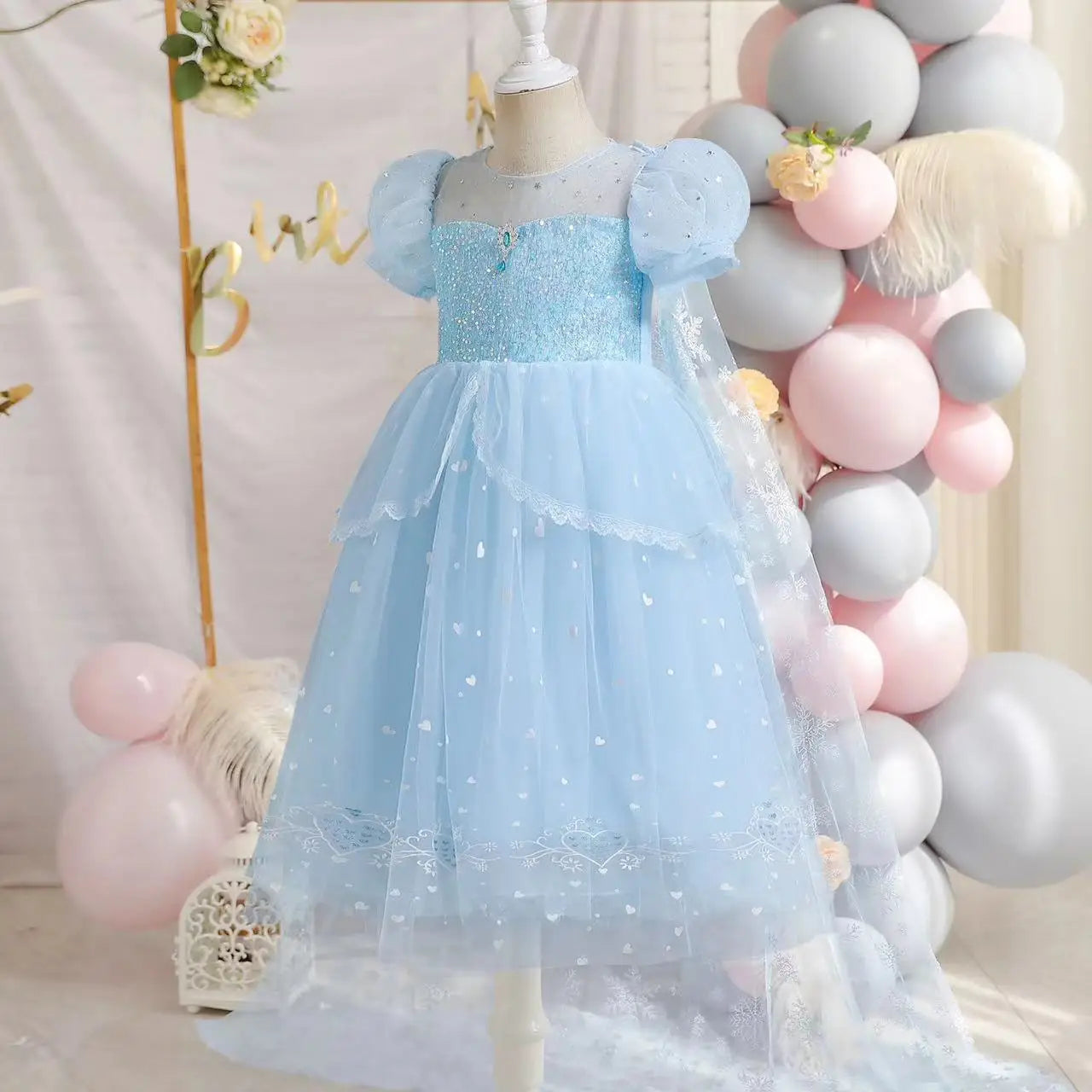 Crystal Blue Princess Dress