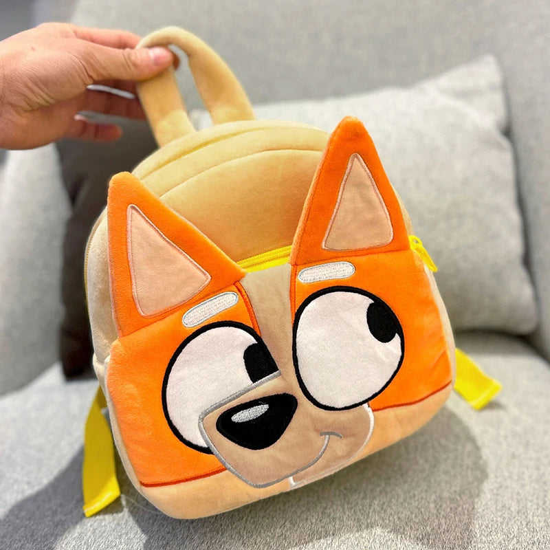 Plush Puppy Character Backpack