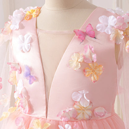 Girls Flower Fairy Princess Dress
