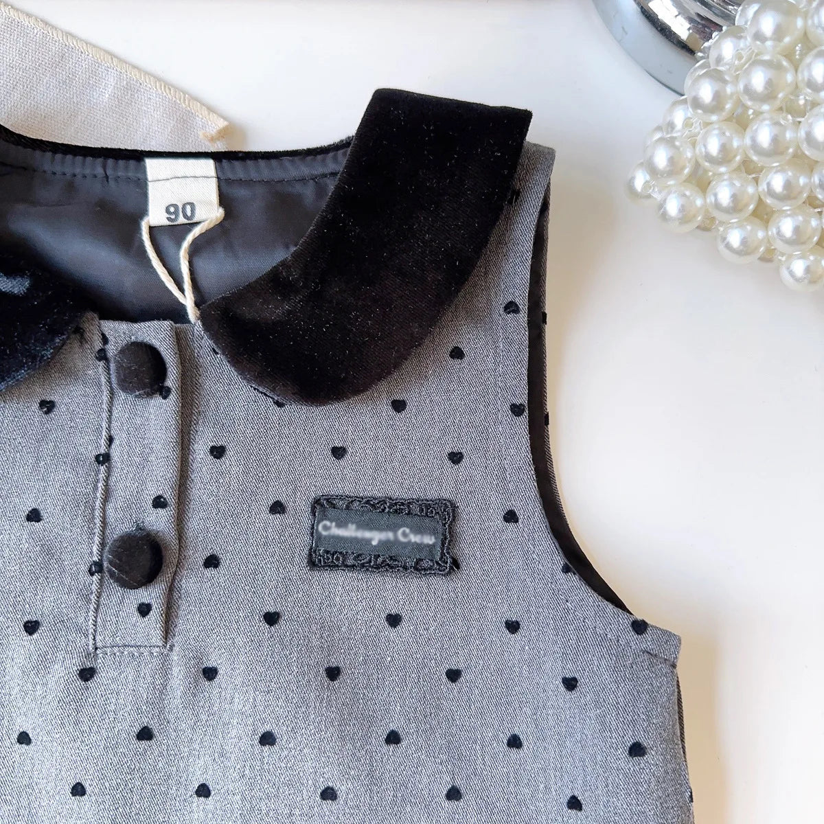 Elegance Grey Girls Set