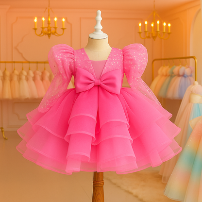 Pink Glam Tulle Party Dress