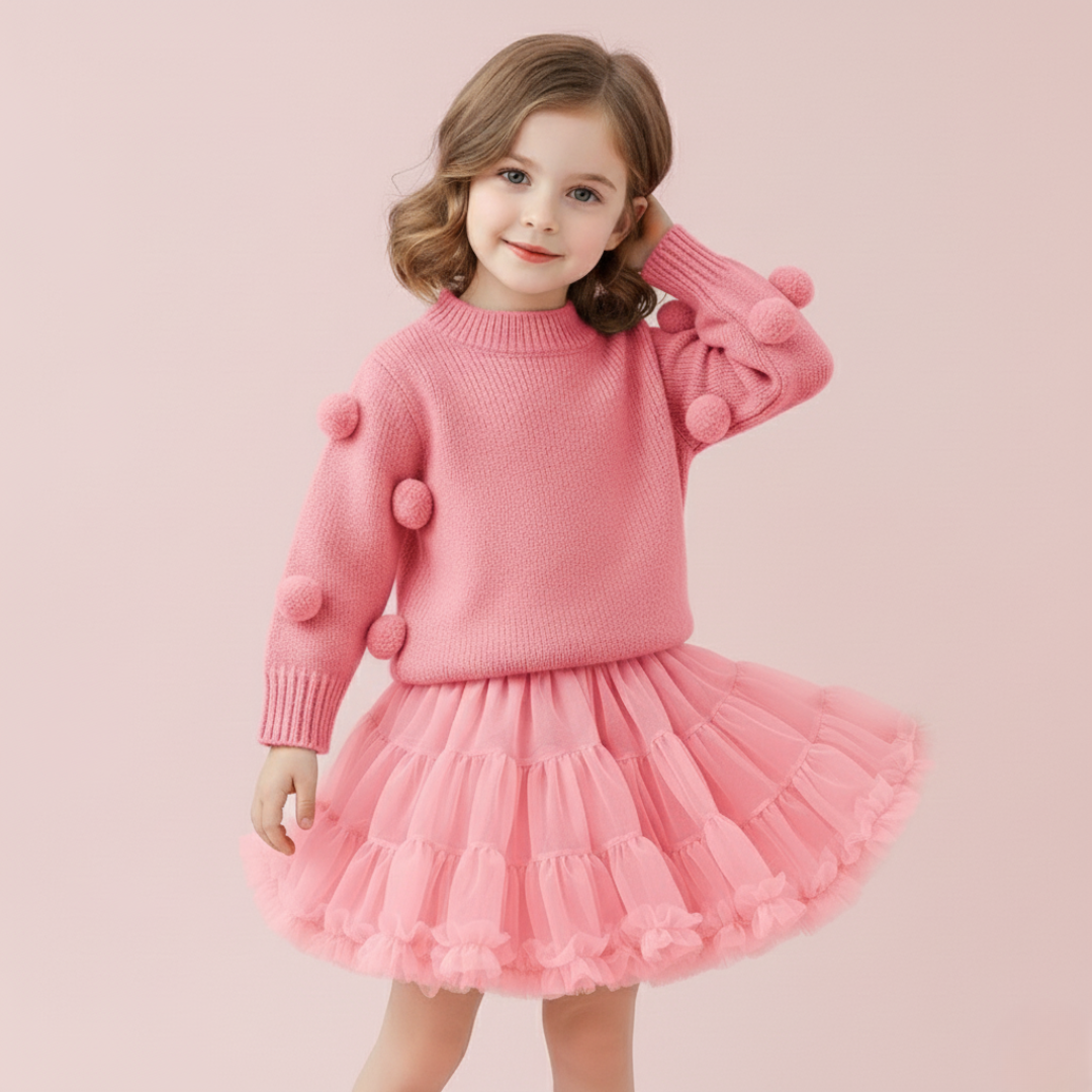 Rosy Puff 2-Piece Set