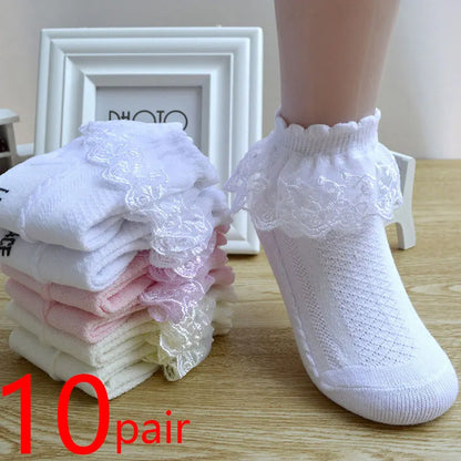 Princess Lace Socks Set – 10 Pairs