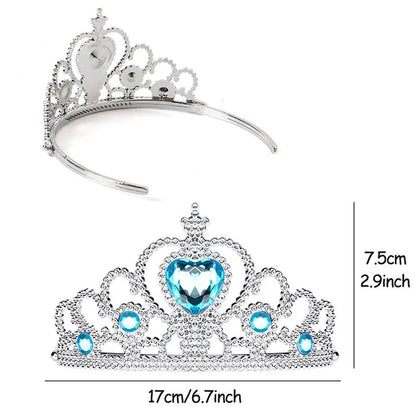 Ice Queen Princess Accessory Set – Wig, Crown, Wand & Gloves