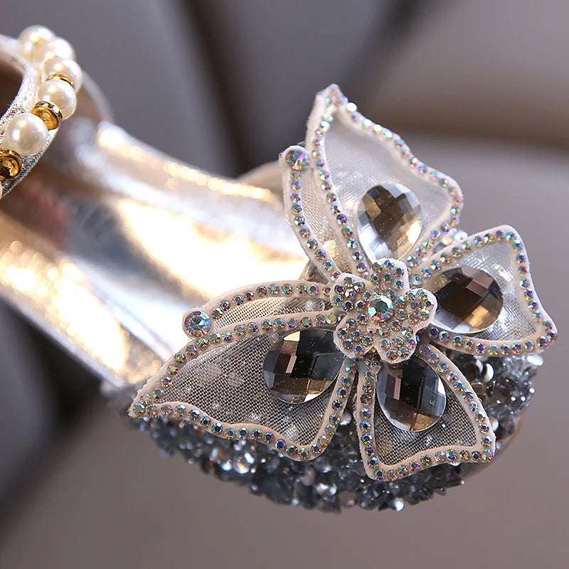 Girls' Party Shoes – Crystal Butterfly Edition