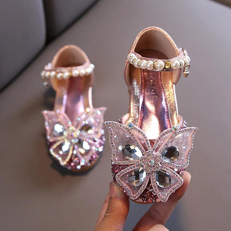 Girls' Party Shoes – Crystal Butterfly Edition
