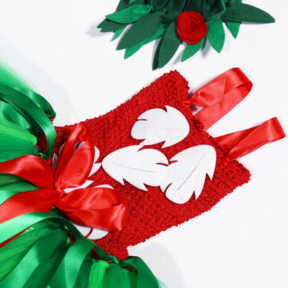 Hawaiian Island Girl Costume with Flower Tiara