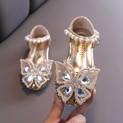 Girls' Party Shoes – Crystal Butterfly Edition