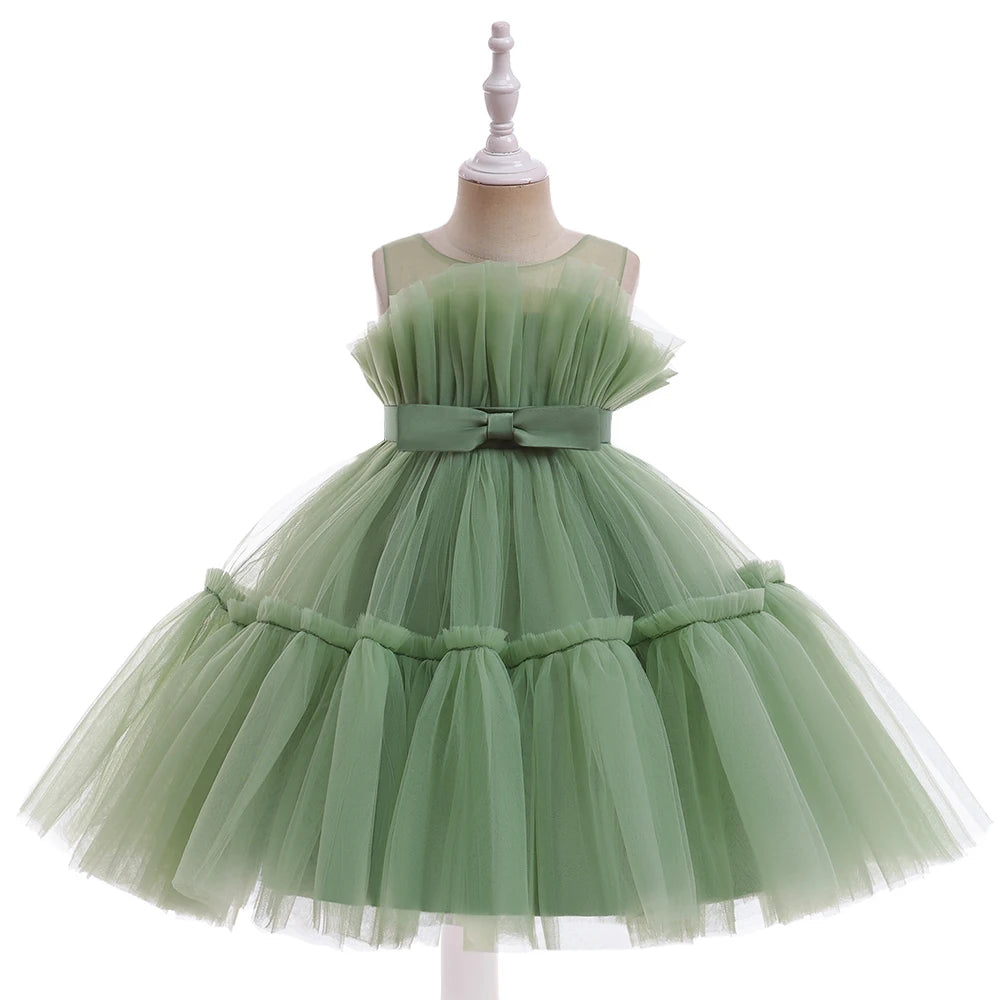 Rainbow Tulle Princess Party Dress