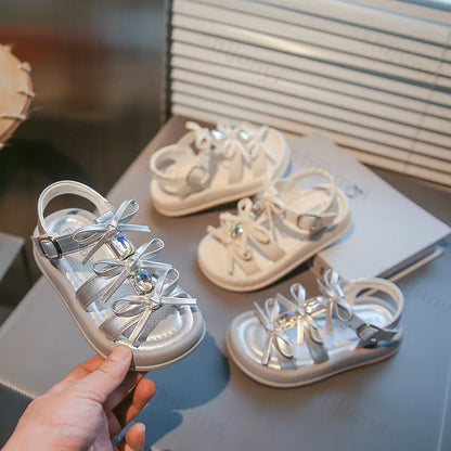 Crystal Bows Sandals