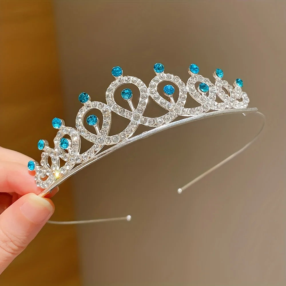 Princess Crown Tiara Set for Girls – 2 Pieces