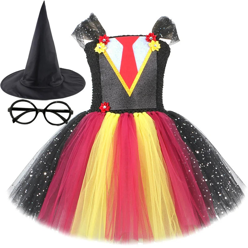 Wizard School Gryffindor-Inspired Costume for Girls