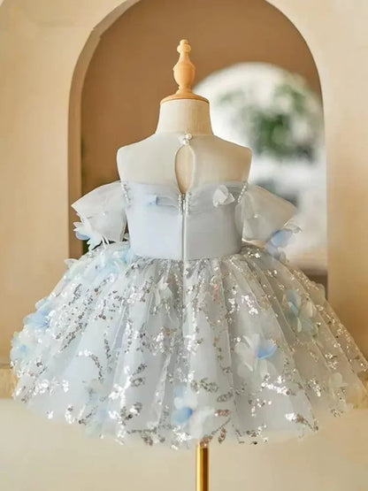 Celestial Bloom Children's Party Dress
