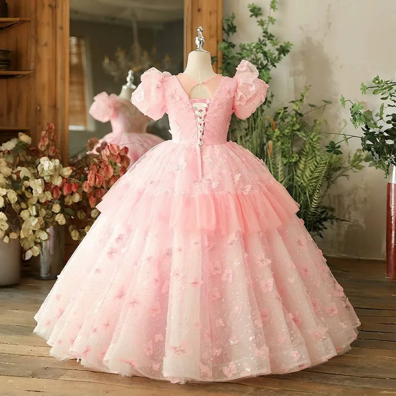 Blush Butterfly Ball Gown