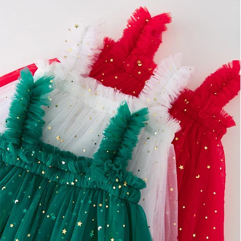 Christmas Starry Tulle Dress