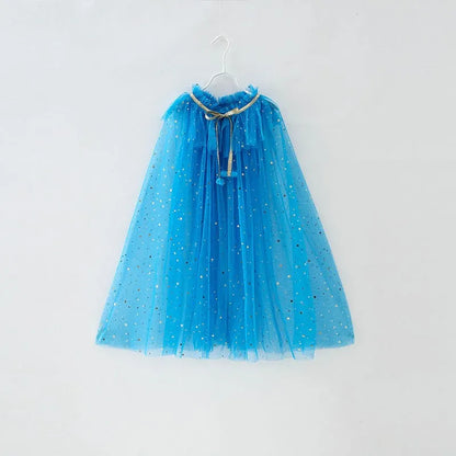 Glitter Star Princess Cape for Girls