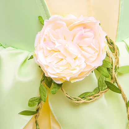 Green Flower Princess Costume for Girls
