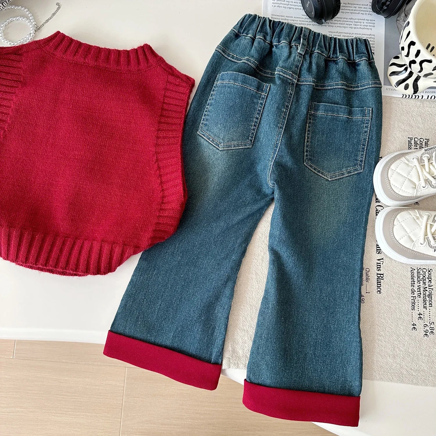 3-Piece Lace Outfit for Girls