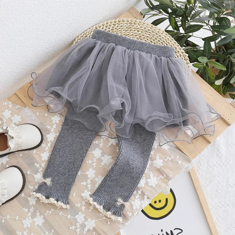 Tulle Skirt Leggings for Girls
