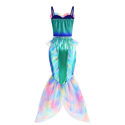 Enchanted Rainbow Mermaid Costume for Girls