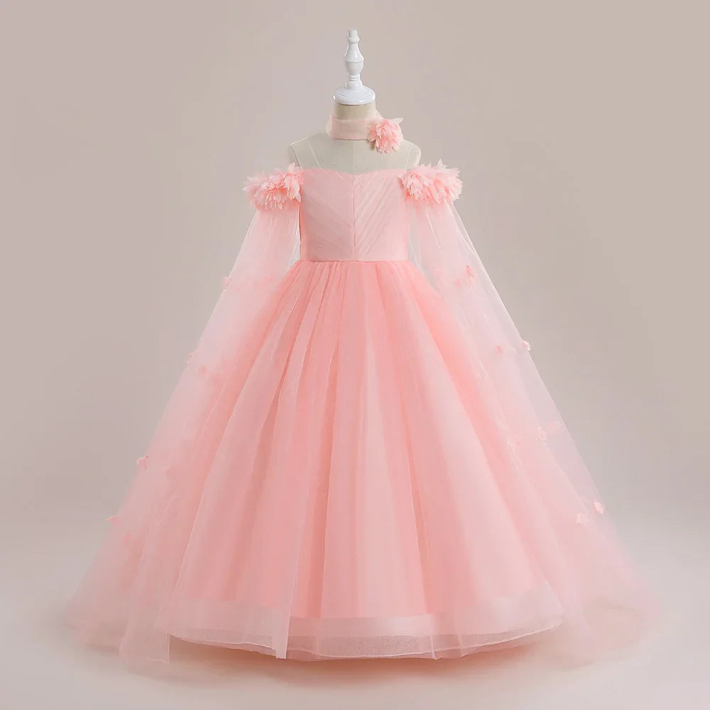 Floral Royalty Kids' Party Dress