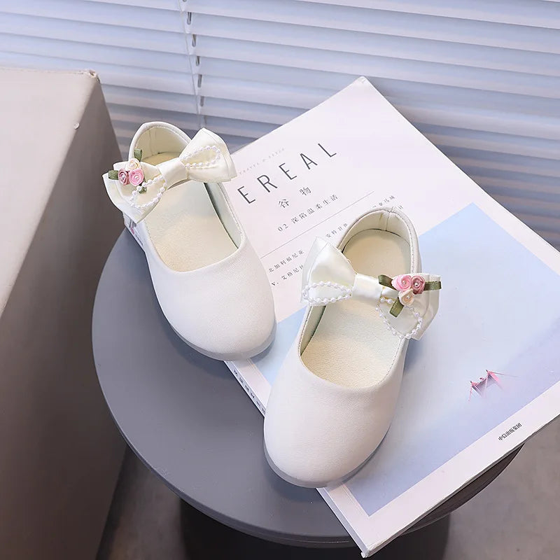 Sapatilha Infantil Elegance com Laço Floral