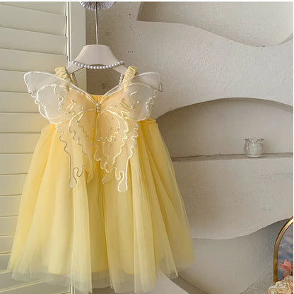 Butterfly Dreams Yellow Fairy Dress