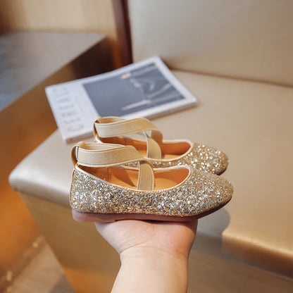 Sparkle Twirl Glitter Ballerina Shoes