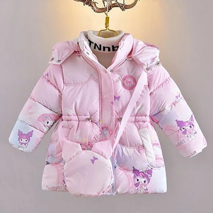 Kawaii Winter Puffer Jacket for Girls
