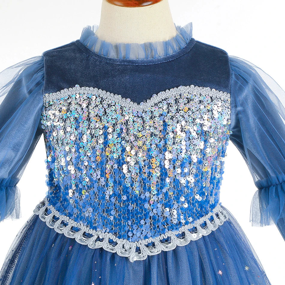 Ice Queen Velvet & Sequin Costume for Girls