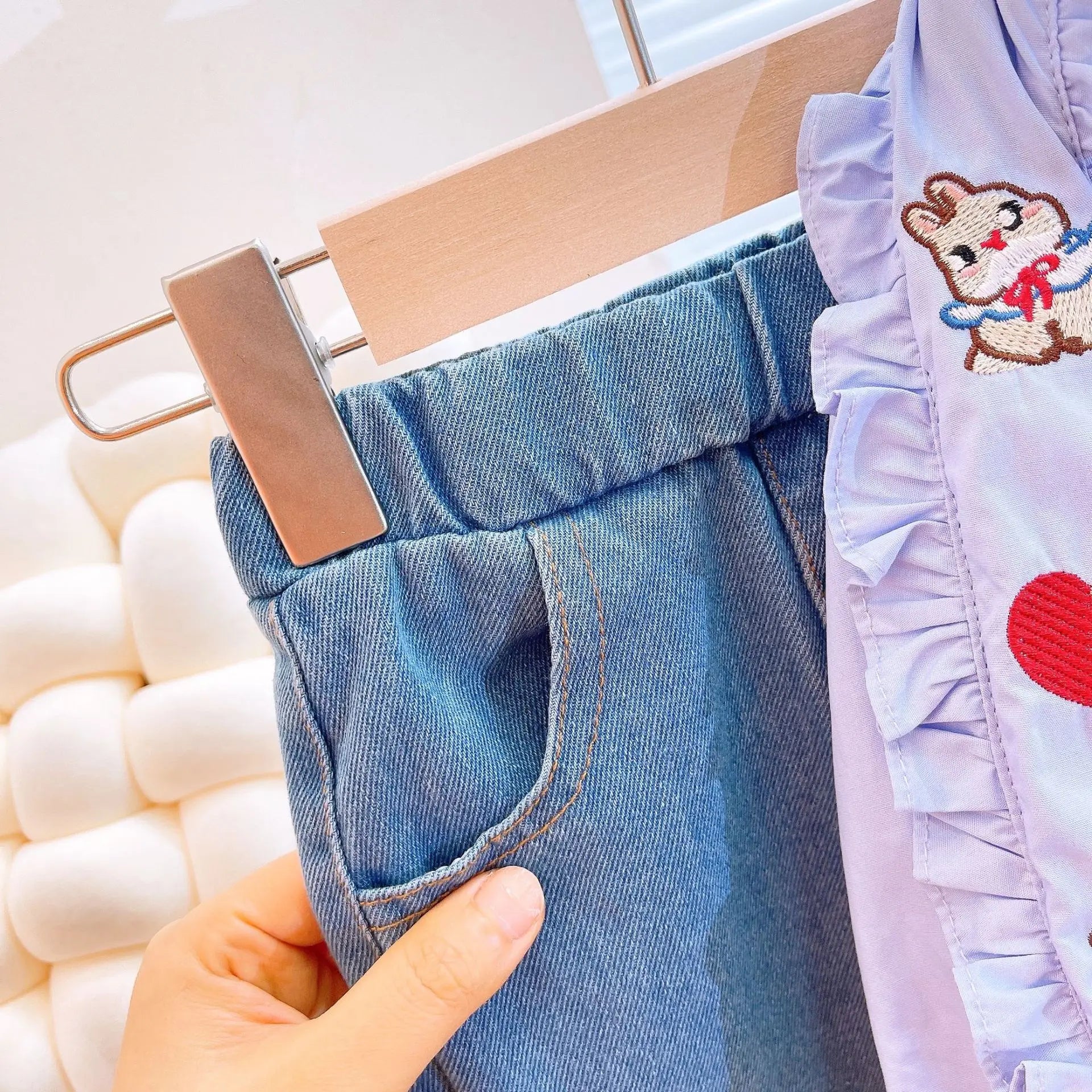 Sweetheart Bunny Denim Set