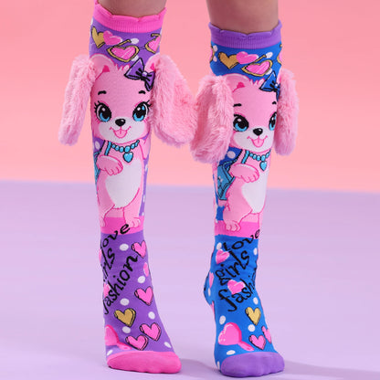 Puppy Love Knee-High Socks – With Floppy Plush Ears
