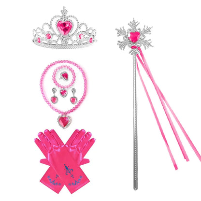 Winter Adventure Princess Accessory Set – Braided Wig, Crown & Wand