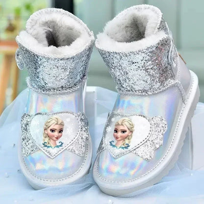 Snow Queen Girls’ Silver Winter Boots