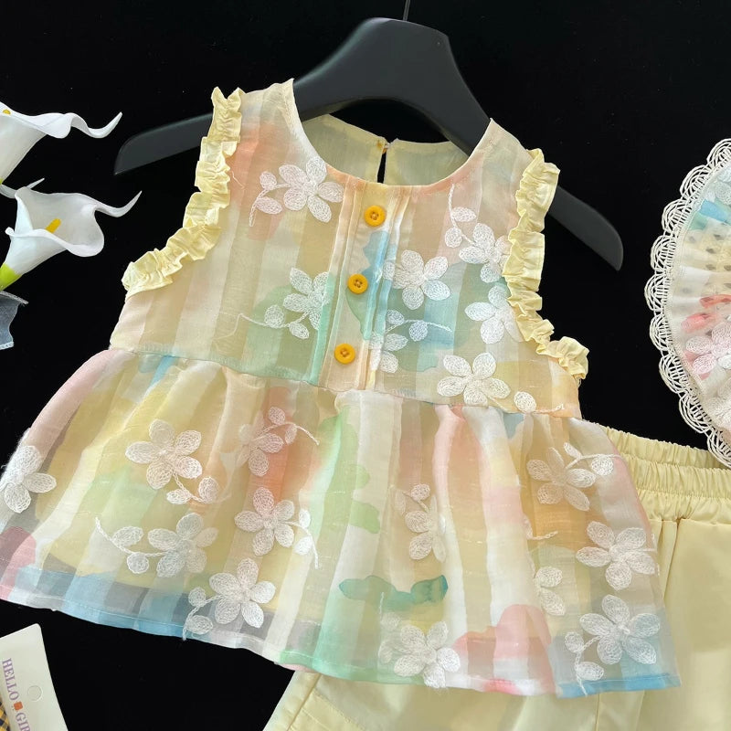 Rainbow Breeze Summer Set with hat