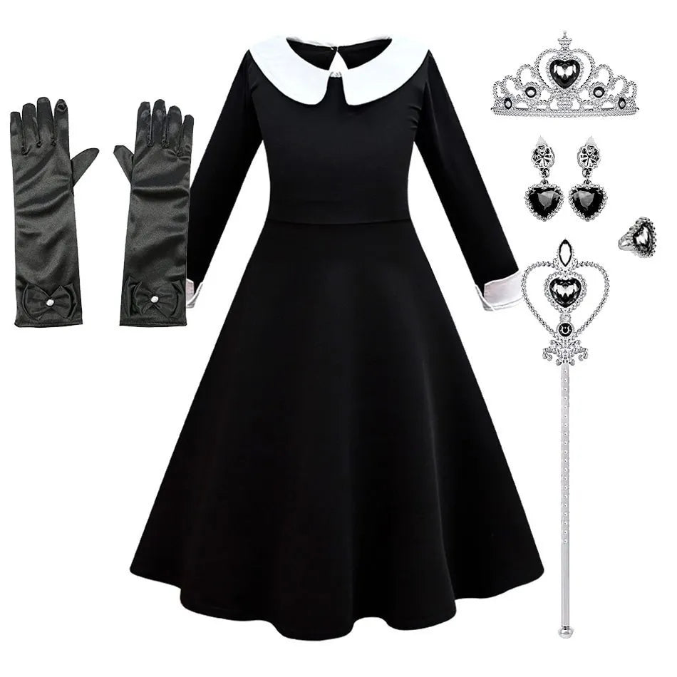 Gothic Girl Halloween Costume Set