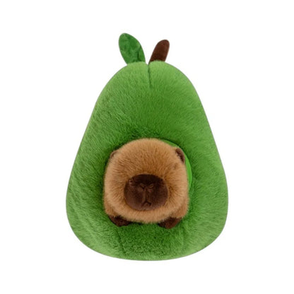 Capybara in Avocado Plush – Fluffy Friends