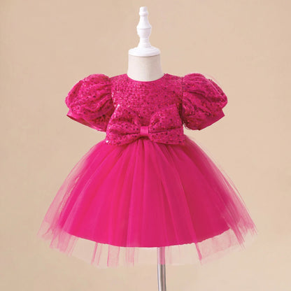 Glamour Pink Girls’ Party Dress